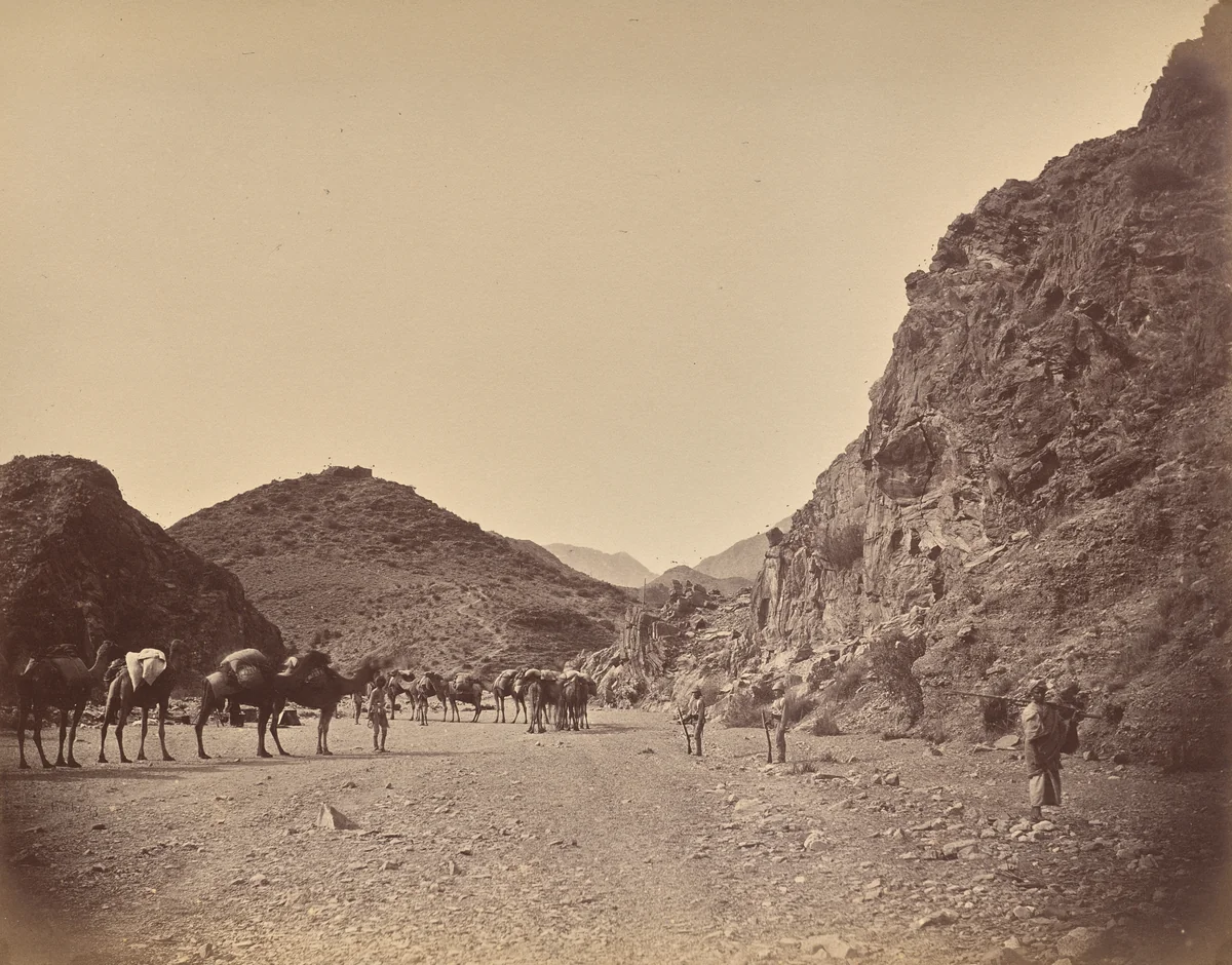 Shadi Bagiar, Entrance to Khyber Pass by John Burke, photograph, 1878-1880