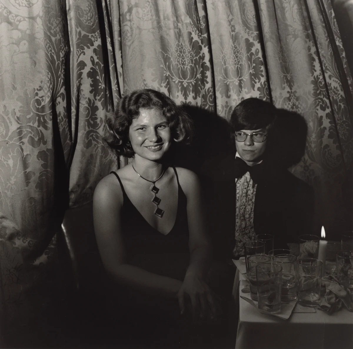 Russian Orthodox Fund, New York City by Larry Fink, photograph, 1975