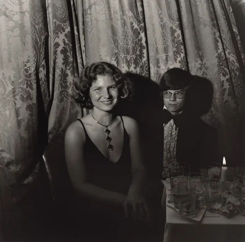 Russian Orthodox Fund, New York City by Larry Fink, photograph, 1975