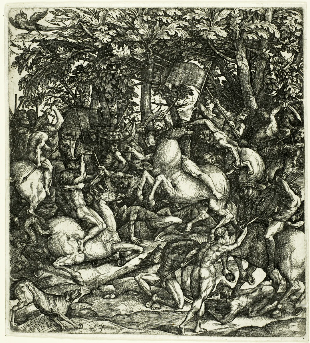 The Battle by Hieronymous Hopfer
Domenico Campagnola, print, 1520-1550