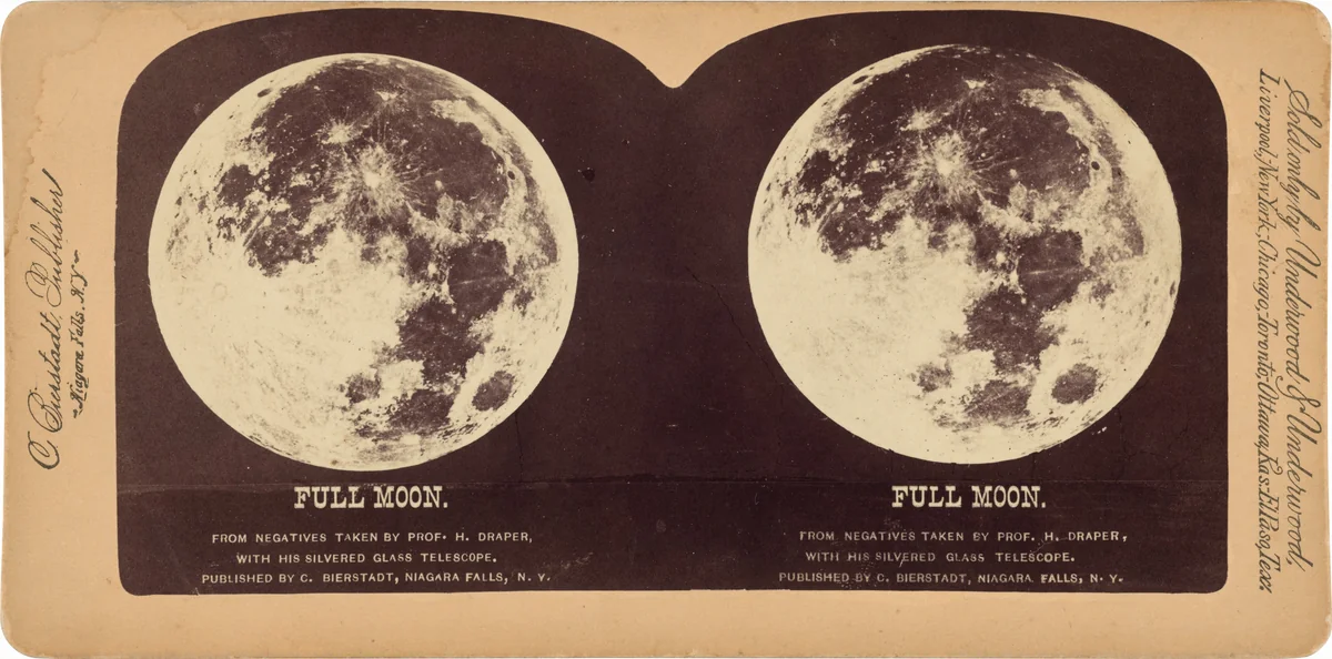 "Full Moon" by Henry Draper, photograph, 1860