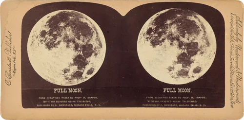 "Full Moon" by Henry Draper, photograph, 1860