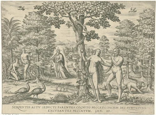 Zondeval by Unknown, print, 1577-1627