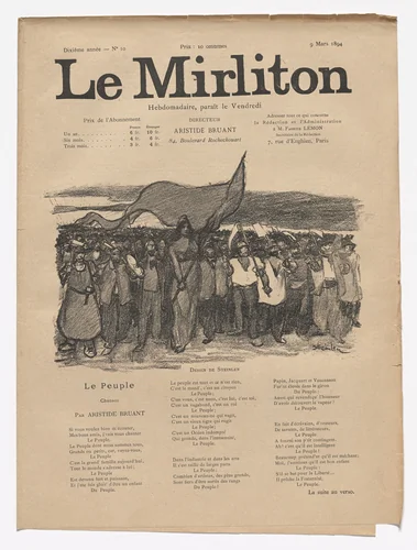 Le Mirliton, no. 10 by Théophile-Alexandre Steinlen, periodical, 1894
