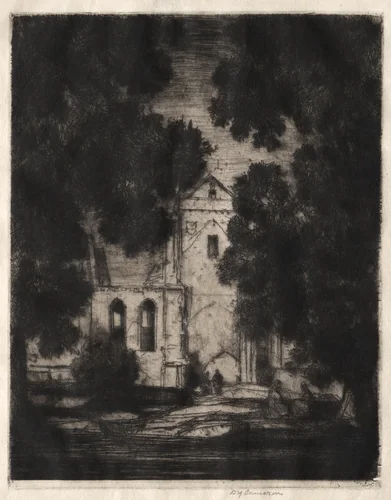 Pluscarden by David Young Cameron, print, 1906