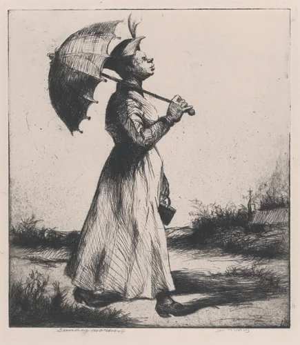 Sunday Morning by Dox Thrash, print, 1934-1944