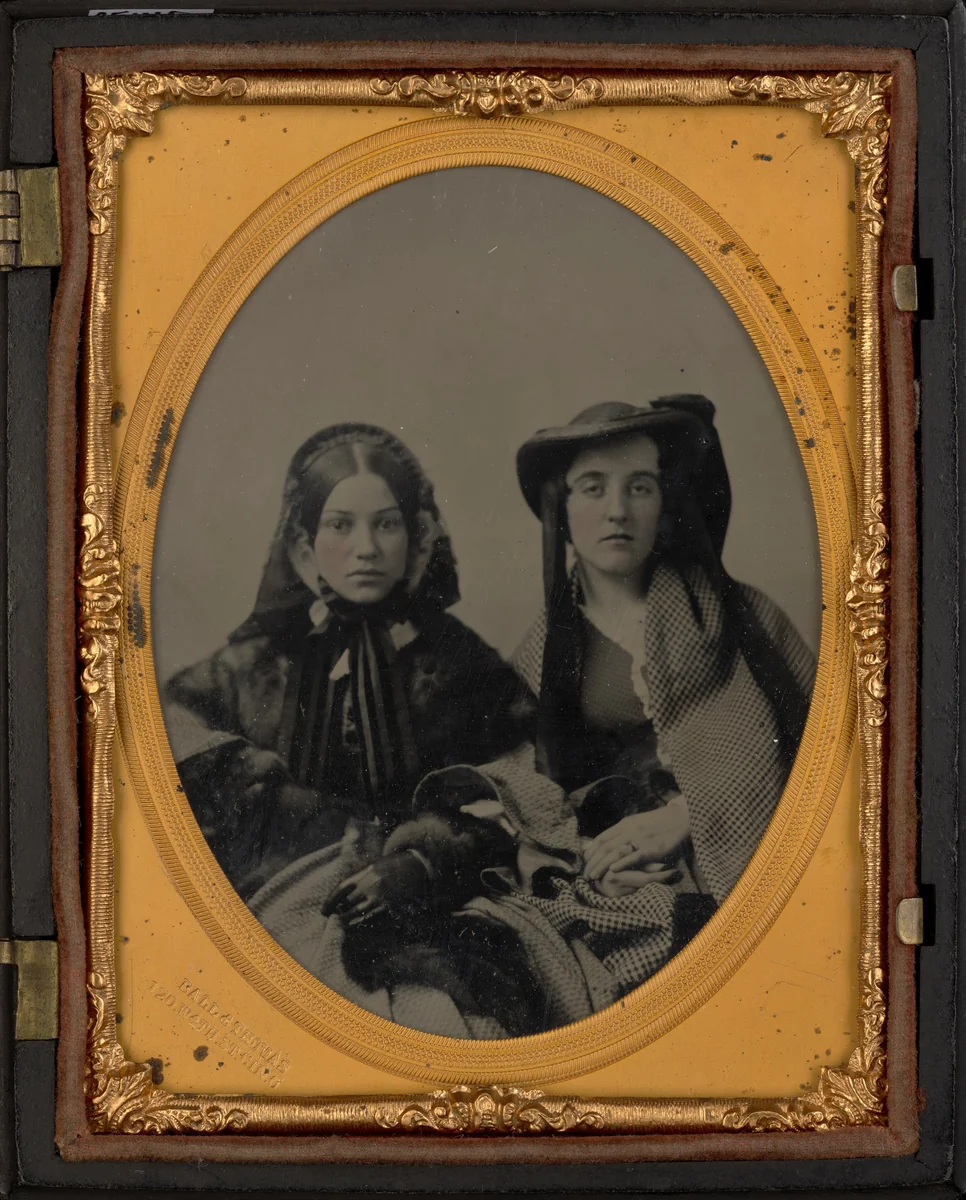 Portrait of Two Women by James Presley Ball, photograph, 1853-1863