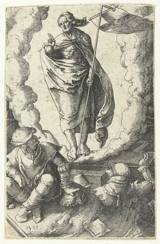 De opstanding by Unknown, print, 1521