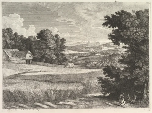 Les Moissonneurs by Jean Morin, print, 1605-1650