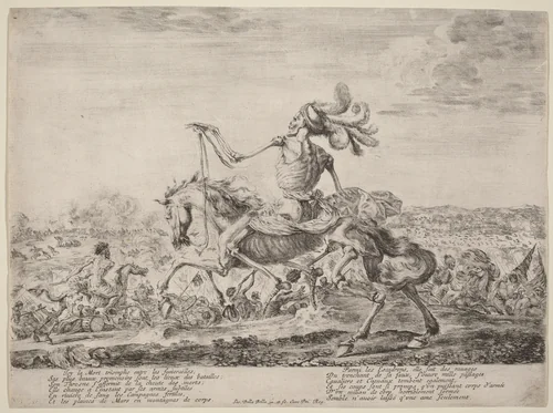 La Mort sur un champ de bataille [Death on a Battlefield] by Stefano della Bella, print, 1648