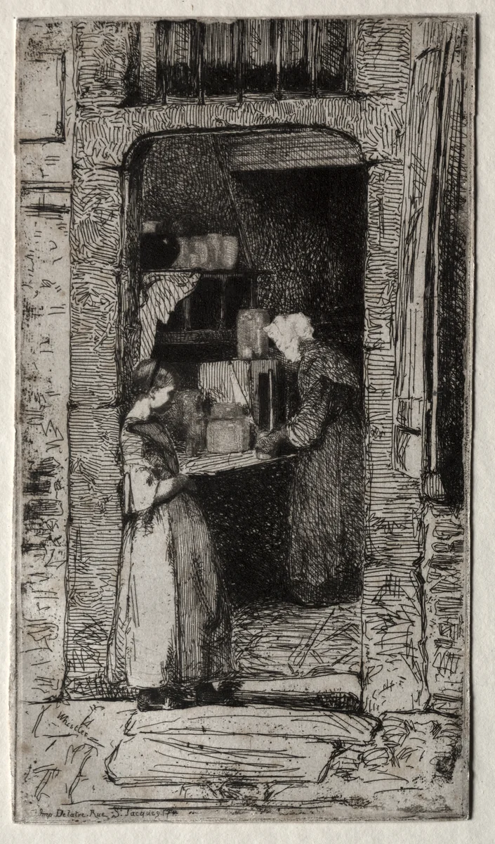 La Marchande de Moutarde by James McNeill Whistler, print, 1858