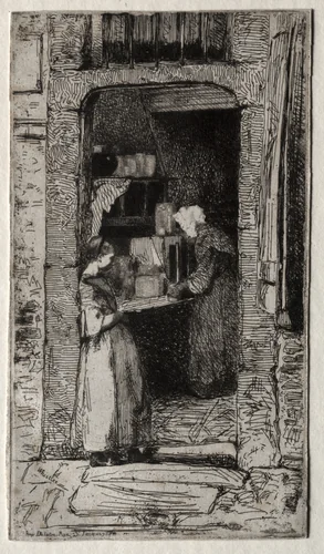 La Marchande de Moutarde by James McNeill Whistler, print, 1858