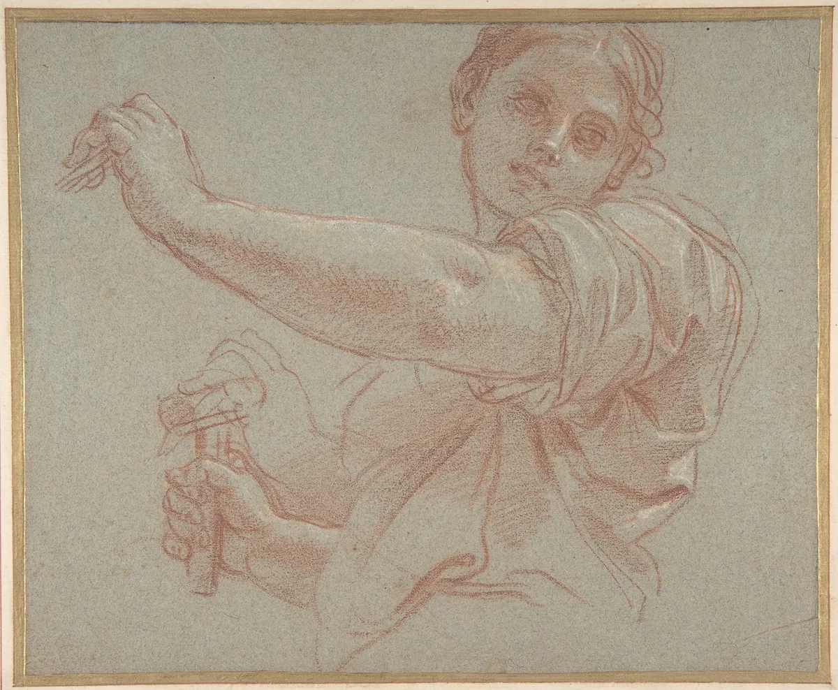 Jael Slaying Sisera by Carlo Maratti, drawing, 1625-1713