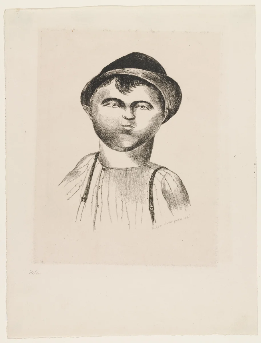 Little Joe - (Farm Boy) by Yasuo Kuniyoshi, print, 1924