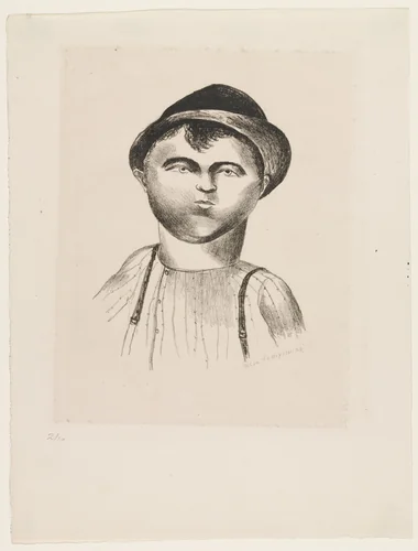 Little Joe - (Farm Boy) by Yasuo Kuniyoshi, print, 1924