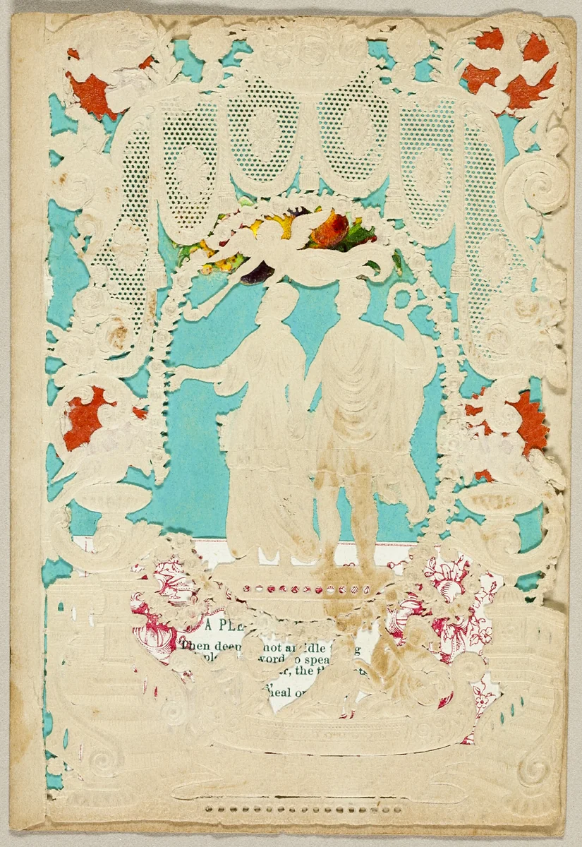 Untitled Valentine (Antique Couple with Putti) by Thomas Wood, other, 1845-1855