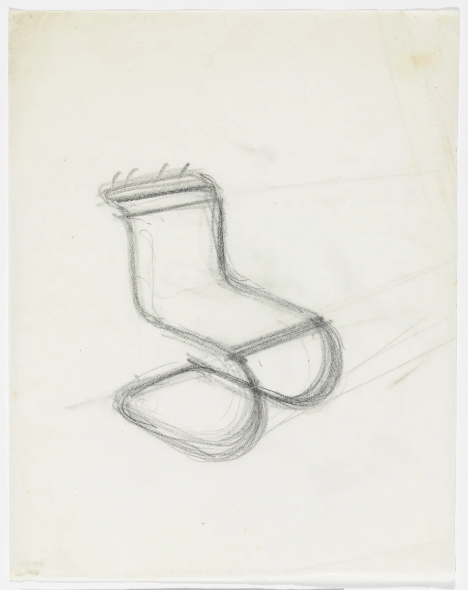 MR 10 Chair (Perspective sketch) by Ludwig Mies van der Rohe, mies van der rohe archive, 1926