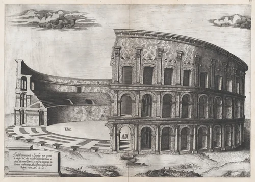 Amphiteathrum Castrense, from "Speculum Romanae Magnificentiae" by anonymous, print, 1560