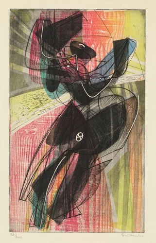 Danse du soleil (Sun Dance) by Stanley William Hayter, print, 1951