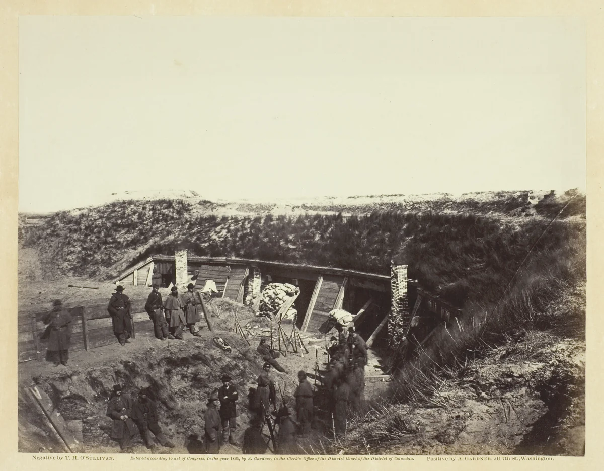The Pulpit, Fort Fisher, N.C. by Timothy O'Sullivan, photograph, 1865