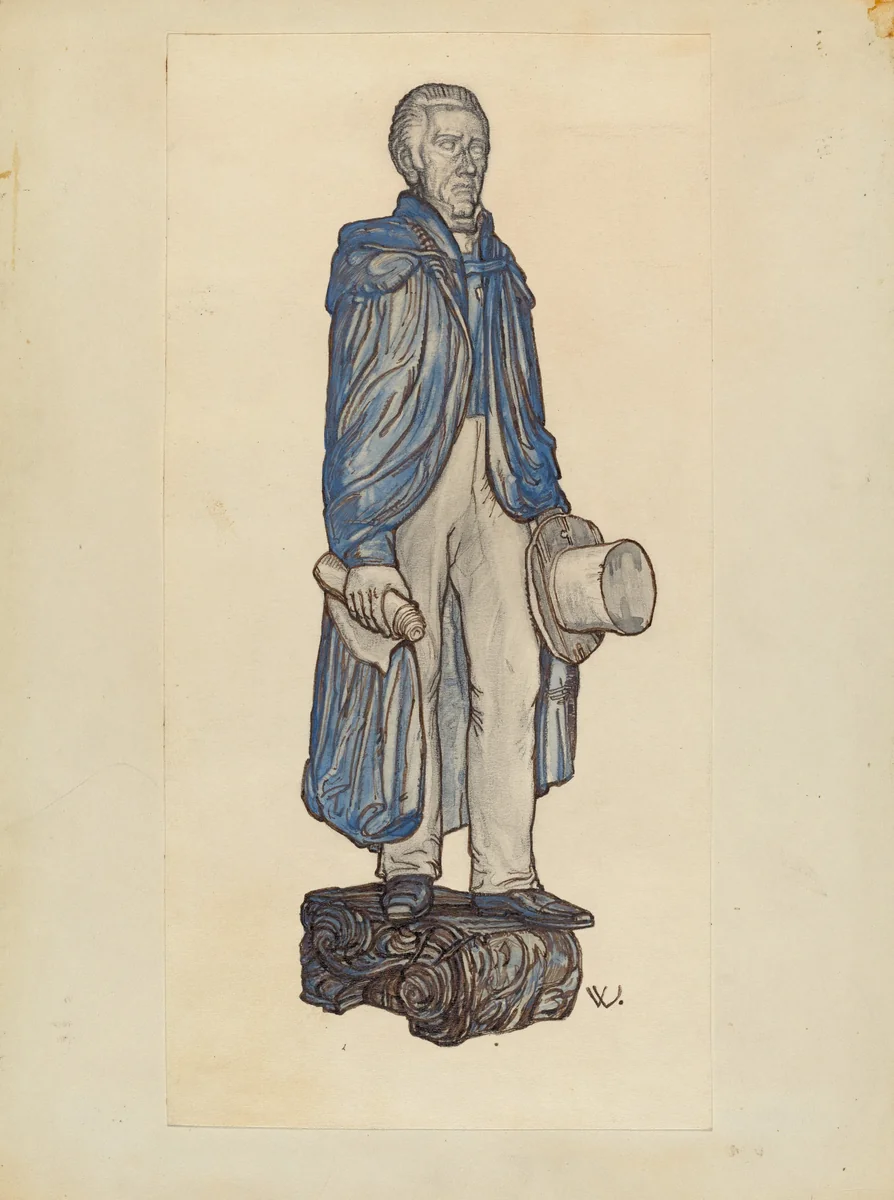 Figurehead: "Andrew Jackson" by Elizabeth Fairchild, index of american design, 1938