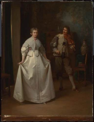 The Dance by Aimé Gabriel Adolphe Bourgoin, painting, 1870