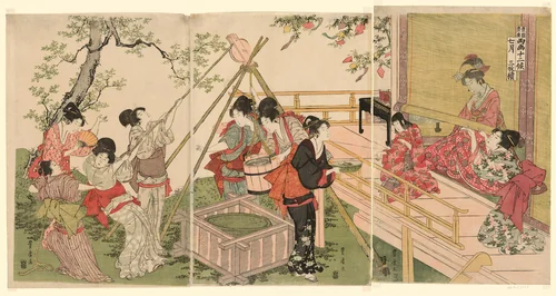 The Seventh Month, from the series The Twelve Months by Two Artists (Ryoga juni ko) by Utagawa Toyohiro (歌川豊広), print, 1773-1828