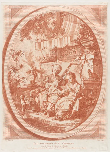 The Pleasures of the Countryside by Louis Marin Bonnet, print, 1750-1793