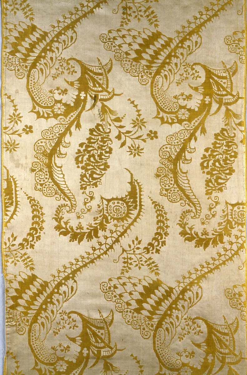 Panel by England or Netherlands, textile, 1698-1718