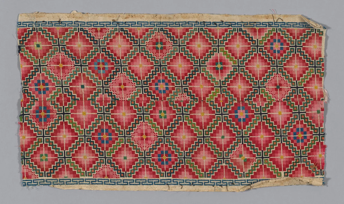 Panel by Han-Chinese, textile, 1875-1900