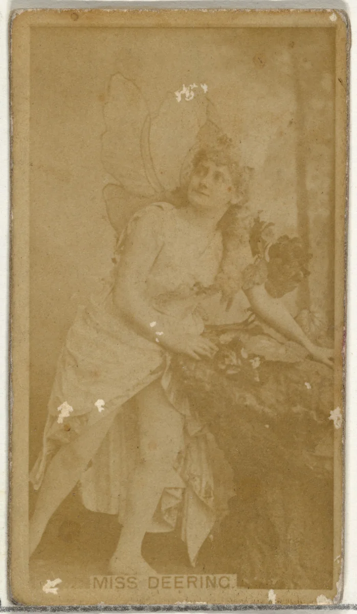Miss Deering, from the Actors and Actresses series (N145-8) issued by Duke Sons & Co. to promote Duke Cigarettes by W. Duke, Sons & Co., photograph, 1890-1895