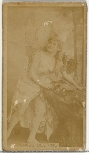 Miss Deering, from the Actors and Actresses series (N145-8) issued by Duke Sons & Co. to promote Duke Cigarettes by W. Duke, Sons & Co., photograph, 1890-1895