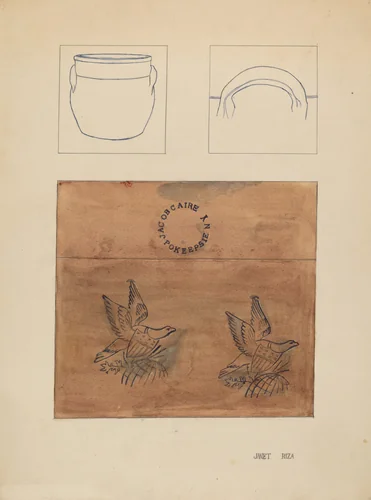 Crock by Janet Riza, index of american design, 1937