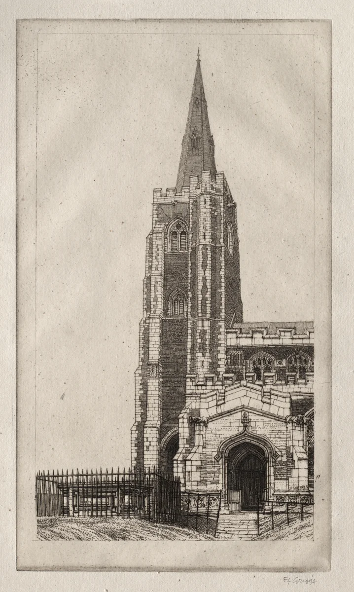 St. Wendred's, March by Frederick Landseer Maur Griggs, print