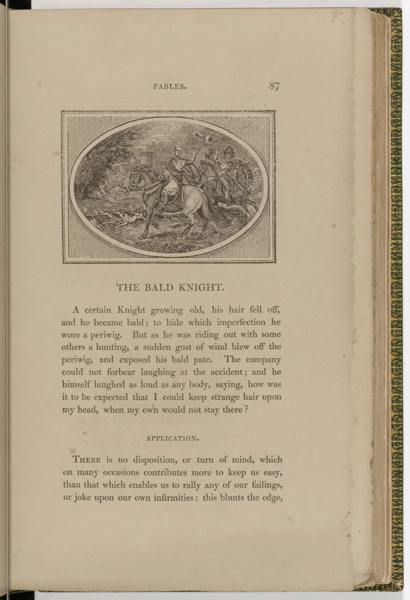 Headpiece (page 87) from The Fables of Aesop by Thomas Bewick, illustrated book, 1818