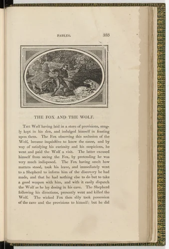 Headpiece (page 335) from The Fables of Aesop by Thomas Bewick, illustrated book, 1818