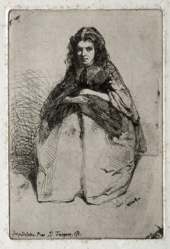 Twelve Etchings from Nature: Fumette by James McNeill Whistler, print, 1858