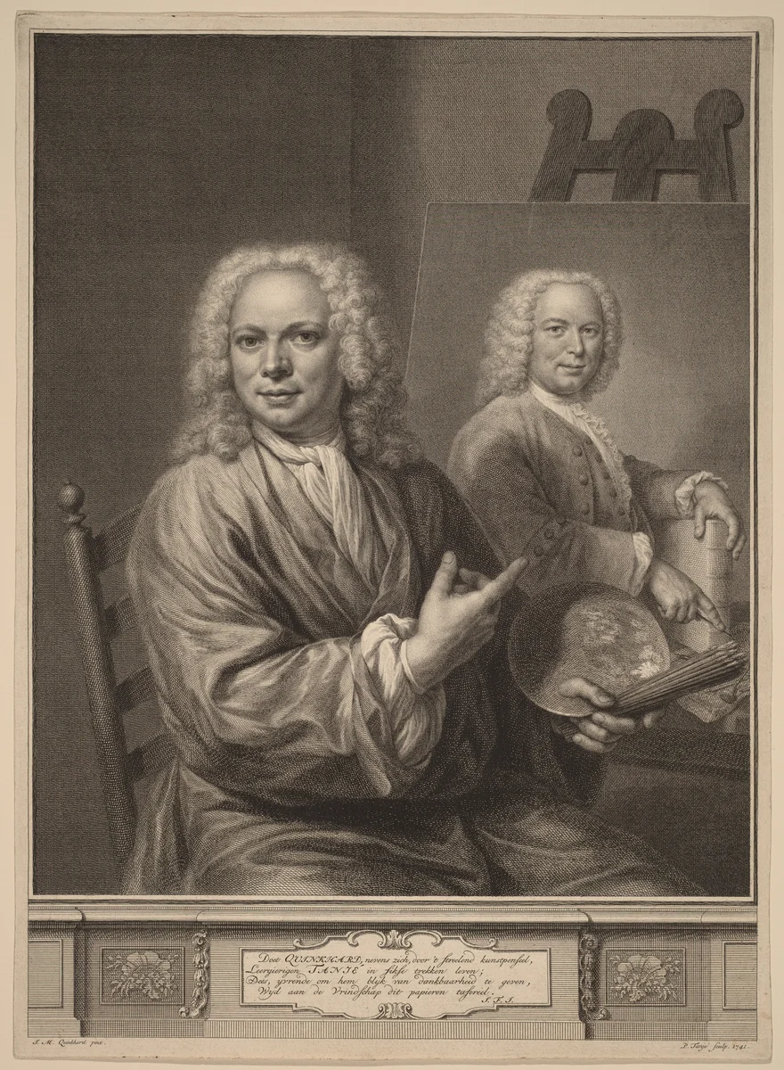 Jan Maurits Quinkhard by Pieter Tanje; Jan Maurits Quinkhard, print, 1741