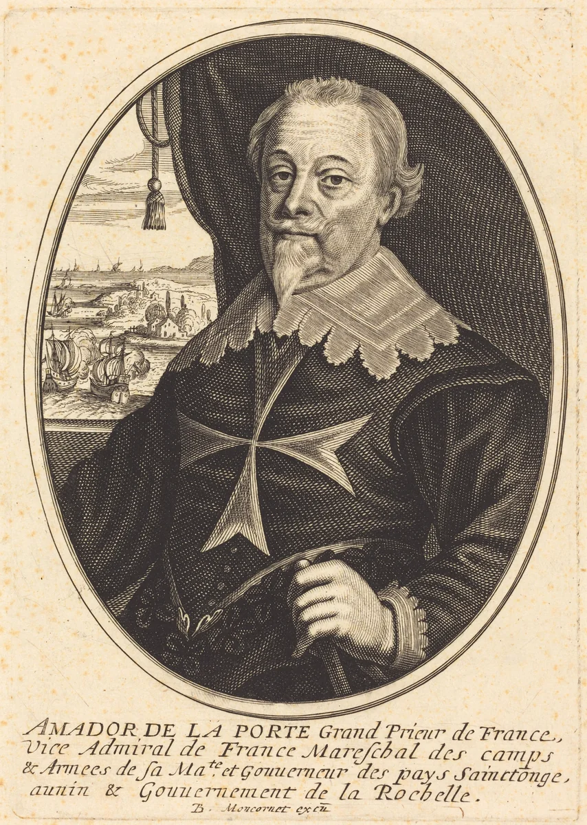Amador de la Porte by Balthasar Moncornet, print, 1600-1668