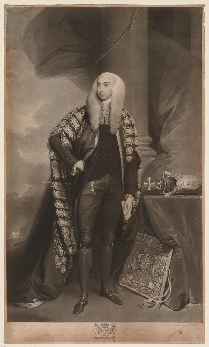 John, Lord FitzGibbon by Charles Howard Hodges, print, 1790