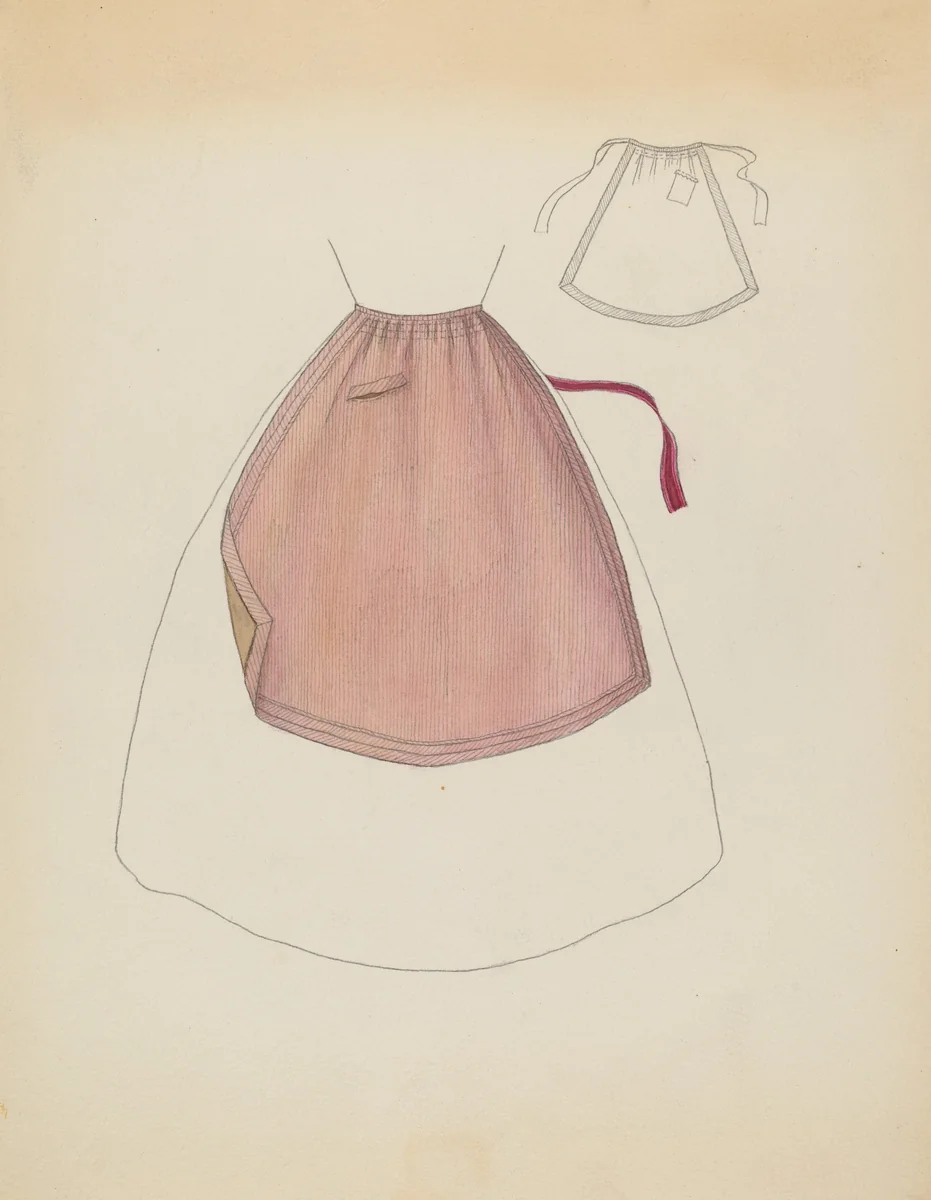 Apron by Doris Beer, index of american design, 1936