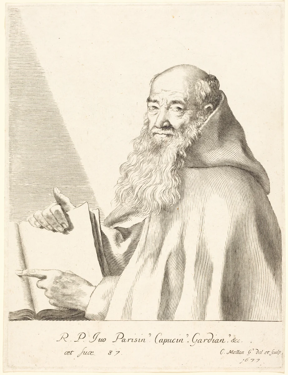 Pere Ives by Claude Mellan, print, 1677