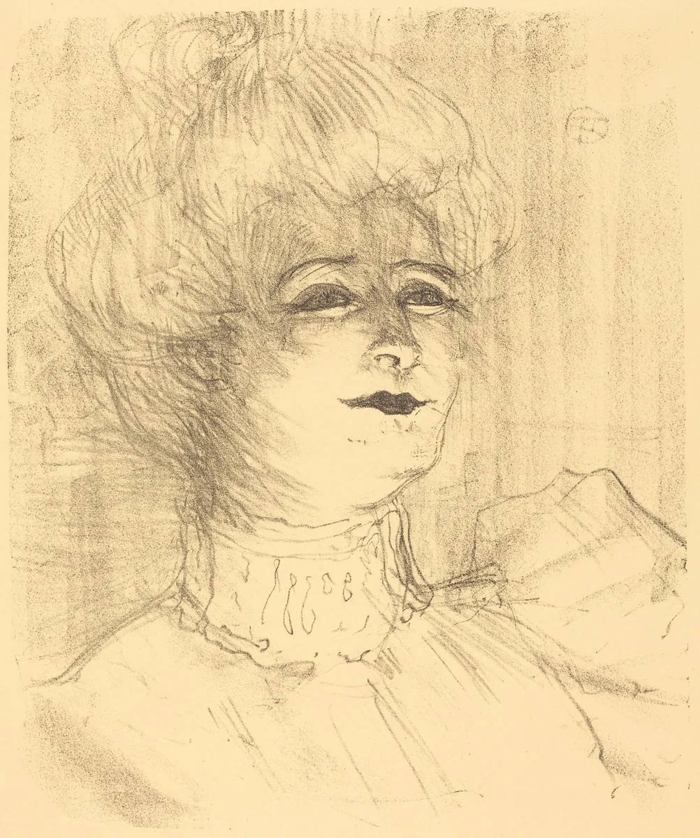 Jeanne Hading by Henri de Toulouse-Lautrec, print, 1896