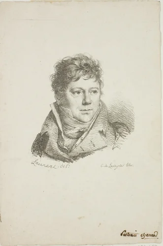 Portrait of M. Chenard by Jean-Antoine Laurent, print, 1800-1832
