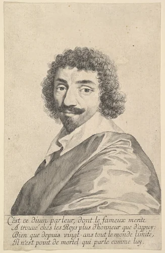 Jean-Louis Guez de Balzac by Claude Mellan, print, 1630-1640