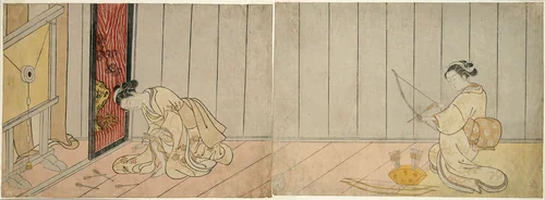 The Archery Gallery by Suzuki Harunobu (鈴木春信), print, 1760-1770