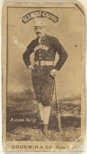 "$10,000" Kelly, Boston, from the Old Judge series (N172) for Old Judge Cigarettes by Goodwin & Company, photograph, 1887-1890