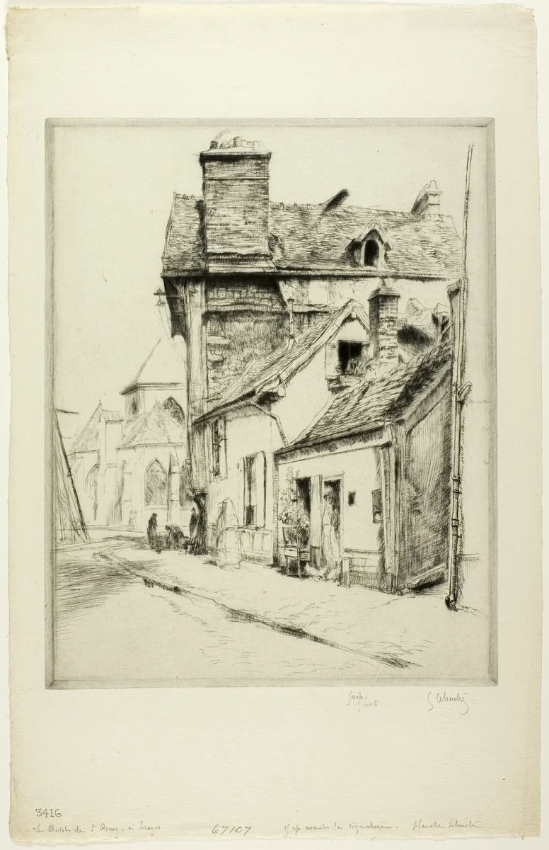 The Apse of St. Remy of Troyes by Gustave Leheutre, print, 1908