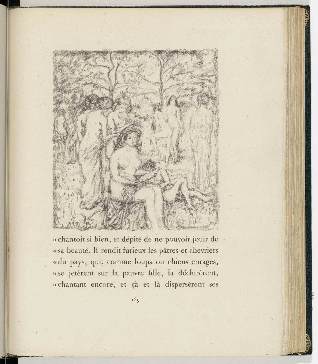 In-text plate (page 189) from Daphnis et Chloé by Pierre Bonnard, illustrated book, 1902
