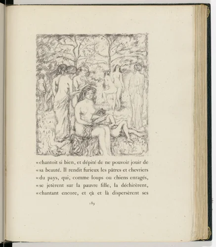 In-text plate (page 189) from Daphnis et Chloé by Pierre Bonnard, illustrated book, 1902